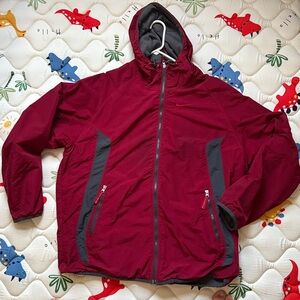 Nike Reversible Fleece Hooded Jacket. Mens Size L.